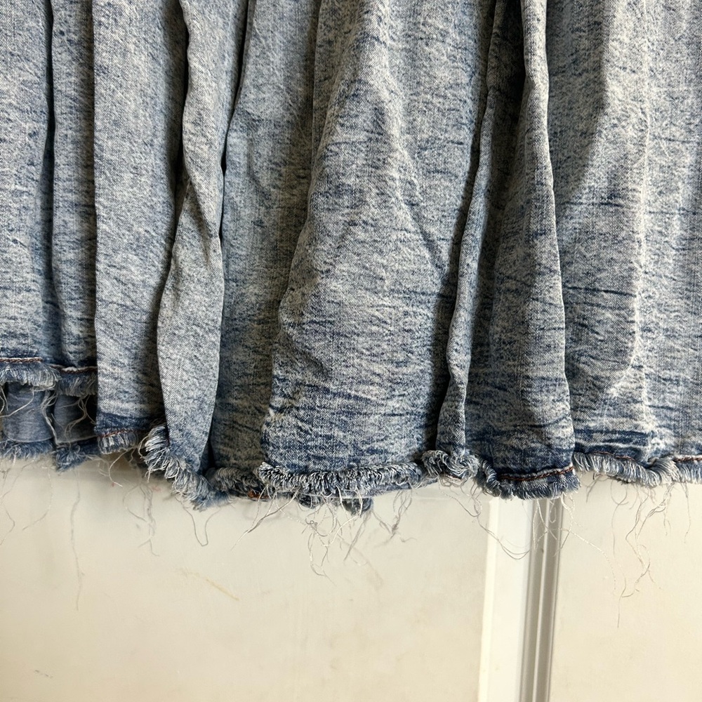 Oli & Hali Stonewashed Blue Maxi Skirt - Picture 3 of 7